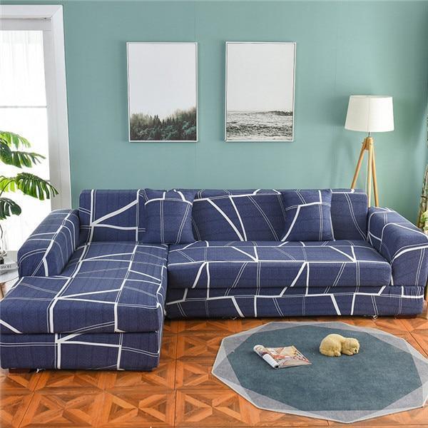 The Super Art Printed Sofa Cover / L Shape - Pretty Little Wish.com