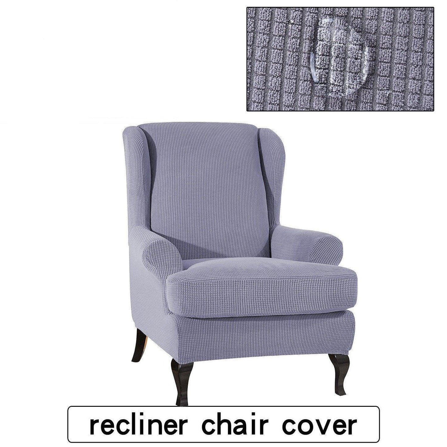 Waterproof Wing Back Chair Cover Arm King Back Chair Cover Elastic Armchair Wingback Sofa Chair Cover Stretch Protector - Pretty Little Wish.com