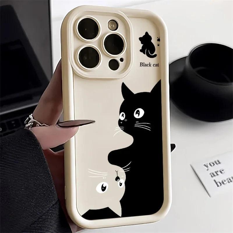 Purrfect Protector – Cartoon Cat iPhone Case - Pretty Little Wish.com